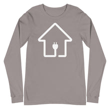 Load image into Gallery viewer, White Plug House Long Sleeve Tee