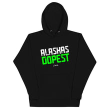 Load image into Gallery viewer, Alaskas Dopest Green Hoodie