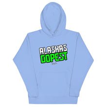 Load image into Gallery viewer, Alaskas Dopest Green Hoodie