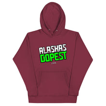 Load image into Gallery viewer, Alaskas Dopest Green Hoodie