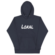 Load image into Gallery viewer, Lokal White Logo Hoodie