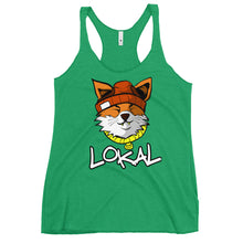 Load image into Gallery viewer, Women's Lokal Fox Racerback Tank