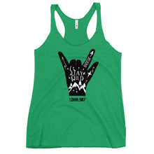 Load image into Gallery viewer, Women's Stay Wild Racerback Tank