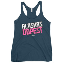 Load image into Gallery viewer, Women's Alaskas Dopest Pink Racerback Tank