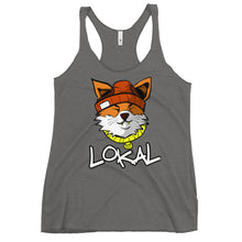 Load image into Gallery viewer, Women's Lokal Fox Racerback Tank