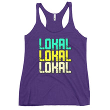 Load image into Gallery viewer, Women's Lokal Block Racerback Tank