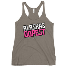 Load image into Gallery viewer, Women's Alaskas Dopest Pink Racerback Tank