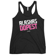Load image into Gallery viewer, Women's Alaskas Dopest Pink Racerback Tank