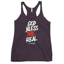 Load image into Gallery viewer, Women's God Bless The Real Racerback Tank