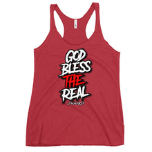Load image into Gallery viewer, Women's God Bless The Real Racerback Tank