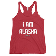 Load image into Gallery viewer, Women's I Am Alaska Racerback Tank