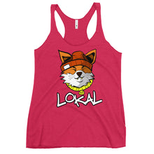 Load image into Gallery viewer, Women's Lokal Fox Racerback Tank