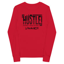 Load image into Gallery viewer, Youth Hustle Hard long sleeve tee