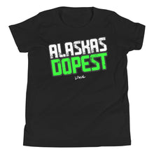 Load image into Gallery viewer, Youth Alaskas Dopest Green Tee