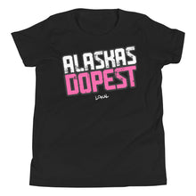 Load image into Gallery viewer, Youth Alaskas Dopest Pink Tee