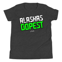 Load image into Gallery viewer, Youth Alaskas Dopest Green Tee