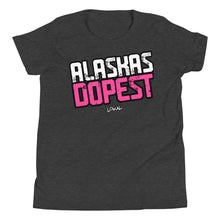 Load image into Gallery viewer, Youth Alaskas Dopest Pink Tee