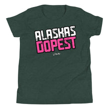 Load image into Gallery viewer, Youth Alaskas Dopest Pink Tee