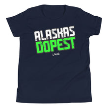 Load image into Gallery viewer, Youth Alaskas Dopest Green Tee