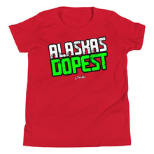 Load image into Gallery viewer, Youth Alaskas Dopest Green Tee