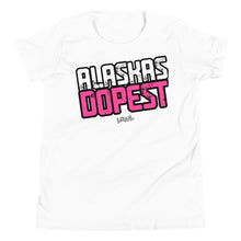 Load image into Gallery viewer, Youth Alaskas Dopest Pink Tee