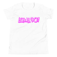 Load image into Gallery viewer, Youth Lokal907 Pink Scratch Tee