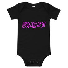 Load image into Gallery viewer, Infant Pink Lokal907 Scratch Onesie
