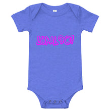 Load image into Gallery viewer, Infant Pink Lokal907 Scratch Onesie
