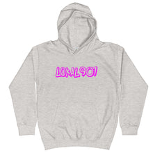 Load image into Gallery viewer, Youth Lokal907 Pink Scratch Hoodie

