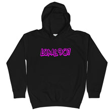 Load image into Gallery viewer, Youth Lokal907 Pink Scratch Hoodie
