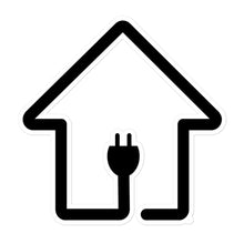 Load image into Gallery viewer, PlugHouse Black Logo Sticker
