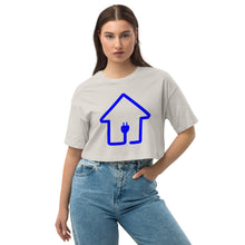 Load image into Gallery viewer, Blue PlugHouse Logo Crop Top

