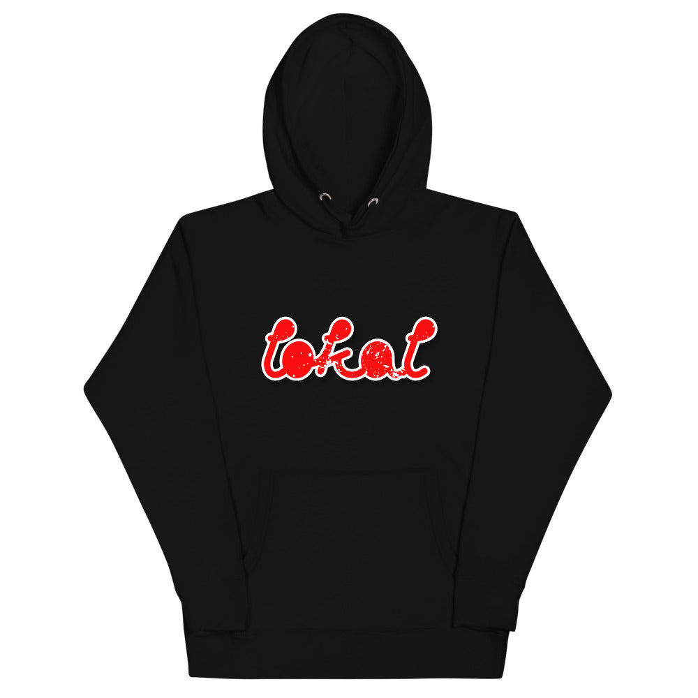 Lokal Red Bubble Hoodie