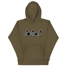Load image into Gallery viewer, Lokal Black Bubble Hoodie
