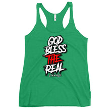 Load image into Gallery viewer, Women&#39;s God Bless The Real Racerback Tank
