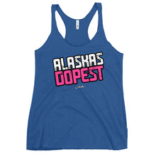 Load image into Gallery viewer, Women&#39;s Alaskas Dopest Pink Racerback Tank
