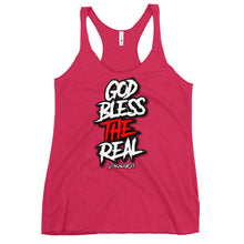Load image into Gallery viewer, Women&#39;s God Bless The Real Racerback Tank
