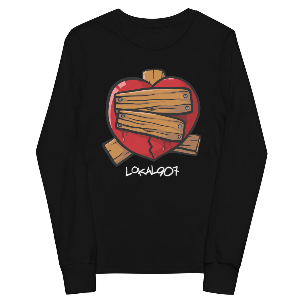 Youth Fixed It Heart long sleeve tee
