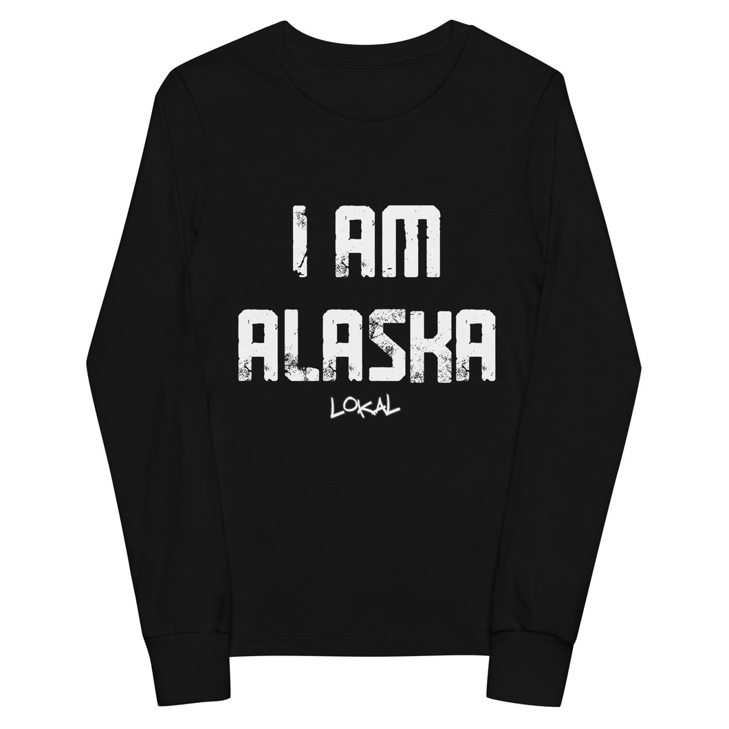 Youth I Am Alaska long sleeve tee