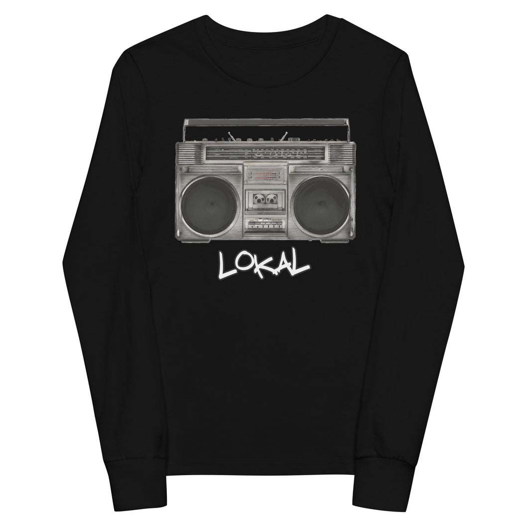 Youth BoomBox long sleeve tee