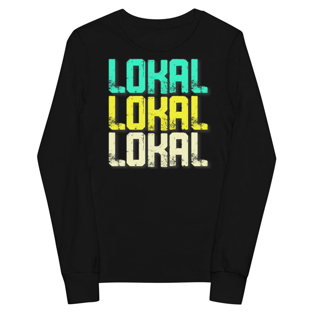 Youth Lokal Block long sleeve tee