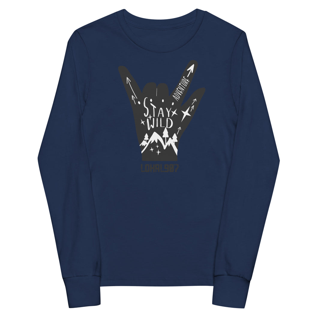Youth Stay Wild long sleeve tee