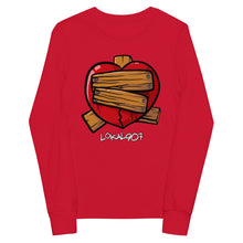 Load image into Gallery viewer, Youth Fixed It Heart long sleeve tee
