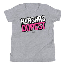 Load image into Gallery viewer, Youth Alaskas Dopest Pink Tee

