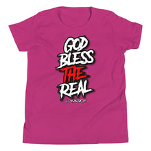 Load image into Gallery viewer, Youth God Bless The Real Tee
