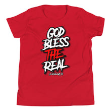 Load image into Gallery viewer, Youth God Bless The Real Tee
