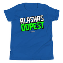 Load image into Gallery viewer, Youth Alaskas Dopest Green Tee
